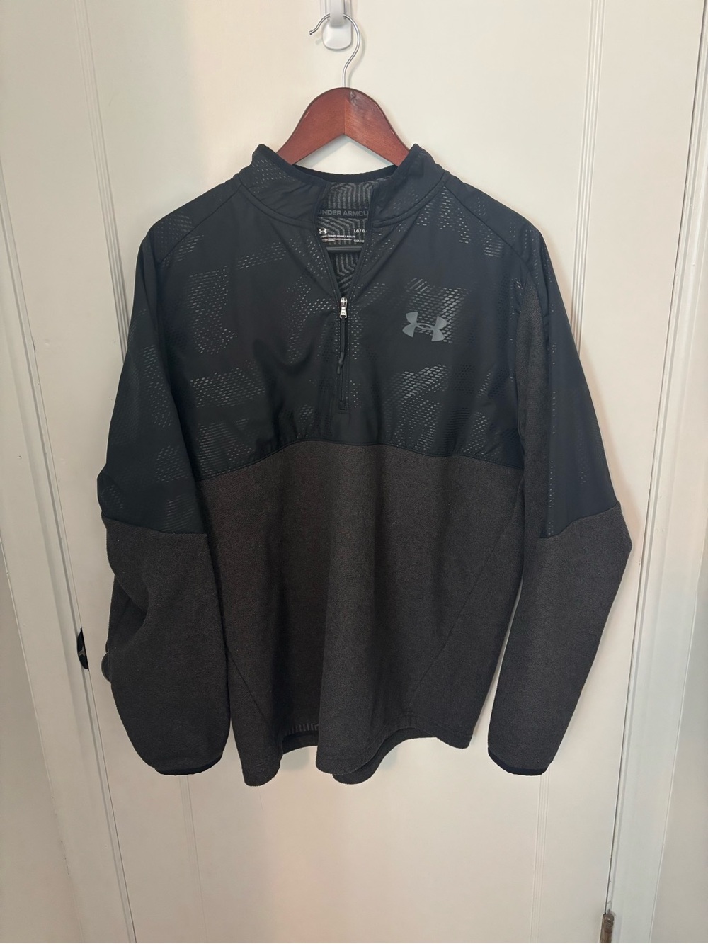 Under Armour Black and Charcoal Half-Zip Performance Jacket